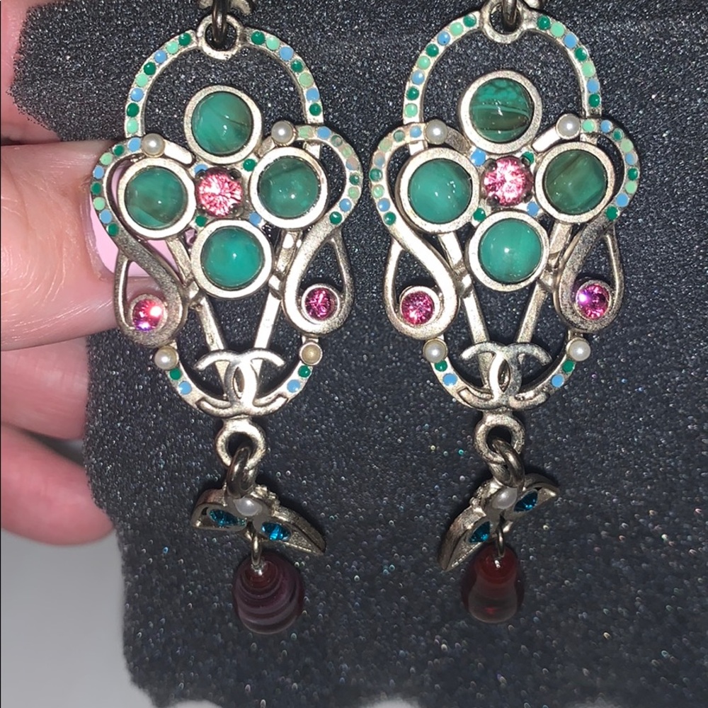 CHANEL earrings hanging